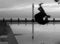 Free Man Silhouette Somersault Pool One Royalty Free Stock Image - 6357076