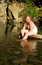 Free Young Woman In The River Stock Image - 6368461