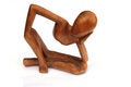 Free Wooden Statue On White Royalty Free Stock Image - 6389106