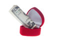Free Ring Box And Money Royalty Free Stock Photos - 6391368