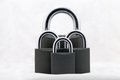 Free Three Locks Royalty Free Stock Photo - 6394215