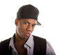 Free Young Black Man Hat Sideways Stock Image - 6394301