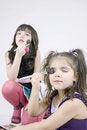 Free Playing With Make-up Royalty Free Stock Image - 648336