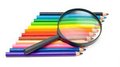 Free Art Education Concept - Pencils And Glass Royalty Free Stock Photos - 6404338