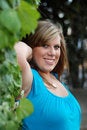 Free Woman Leaning On A Wall Royalty Free Stock Photography - 6413397