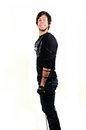 Free Man Tied With Mic Line Royalty Free Stock Image - 6414106