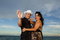 Free Couple Waving Stock Images - 6430964
