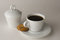 Free Cup Of Black Coffee With Cookies Stock Images - 6434894