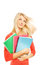 Free Teenage Girl With Notebooks Royalty Free Stock Photos - 6435738