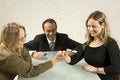 Free Women Arm Wrestling Stock Images - 6450494