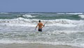 Free Man Surf Fishing Royalty Free Stock Image - 6459096