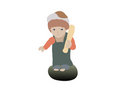 Free Porcelain Boy With Bat Royalty Free Stock Image - 6463136