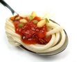 Free Spaghetti With Sauce Royalty Free Stock Image - 6464956