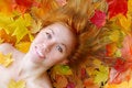 Free Sensuality Girl In Leafs Stock Image - 6476541