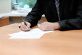 Free Signing The Document Stock Images - 6486524