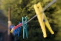 Free Clothes Pegs Stock Image - 650191