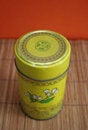 Free Old Chinese Tea Tin On Bamboo - Copy Space Stock Photos - 650553