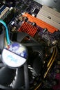Free Personal Computer Inside With Fan And PCI Busses Royalty Free Stock Photos - 653038