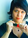 Free The Girl With A Marker Royalty Free Stock Photos - 653048