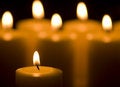 Free Warm Candles In A Group Royalty Free Stock Photo - 6500885