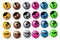 Free World Buttons Royalty Free Stock Images - 6502179