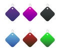 Free Colored Tags - 7 - On White Royalty Free Stock Images - 6512569