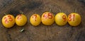 Free Yellow Plums Like Lottery Winning Balls Stock Photography - 6520392