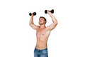Free Man With Dumbbells Stock Image - 6552541