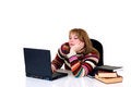 Free Teenager Student Doing Homework Royalty Free Stock Photos - 6559508