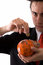 Free Businesman And Your Piggy Bank Stock Image - 6563961