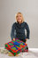 Free Cute Blond Giving Christmas Gift Royalty Free Stock Photography - 6568747