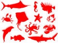 Free Sea-life Silhouette Stock Photos - 6571023