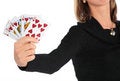 Free Woman Holds   Card In Hand Royalty Free Stock Photo - 6579785