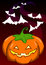Free Pumpkin And Bats Stock Image - 6573901