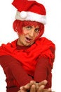 Free Humorous Young Man Playing Father Christmas Royalty Free Stock Image - 6583696
