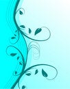 Free Cyan Floral Background Stock Images - 6587644