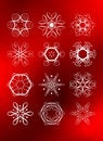 Free Set Of Legant Rich Snowflakes Royalty Free Stock Images - 6591389