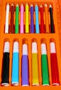 Free Colors Pencil-box Stock Images - 662824