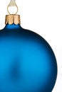 Free Vibrant Blue Christmas Bauble Royalty Free Stock Photo - 6619695
