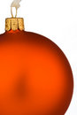 Free Vibrant Orange Christmas Bauble Stock Photography - 6619702