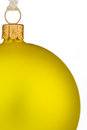 Free Vibrant Yellow Christmas Bauble Stock Image - 6619721