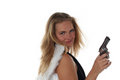 Free Girl Like An Angel With Pistol Royalty Free Stock Photography - 6621557