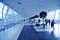 Free People Moving In Glass Corridor Royalty Free Stock Photo - 6627635