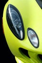 Free Yellow Sports Car Headlights Royalty Free Stock Photography - 6644717
