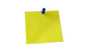 Free Yellow Sticky Note. Clipping Path. Stock Photography - 6654512