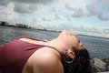 Free Woman Leaning Back Stock Images - 6655534