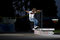 Free Inline Skater Doing A Grind On Bench Stock Photography - 6651802