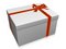 Free White Gift With Red Bow Royalty Free Stock Image - 6664716