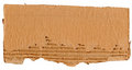 Free Old Cardboard Scrap Isolated On White Royalty Free Stock Photo - 6678625