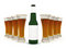 Free Beer In Glass And Beer Bottle With Blank Label Royalty Free Stock Photography - 6690577